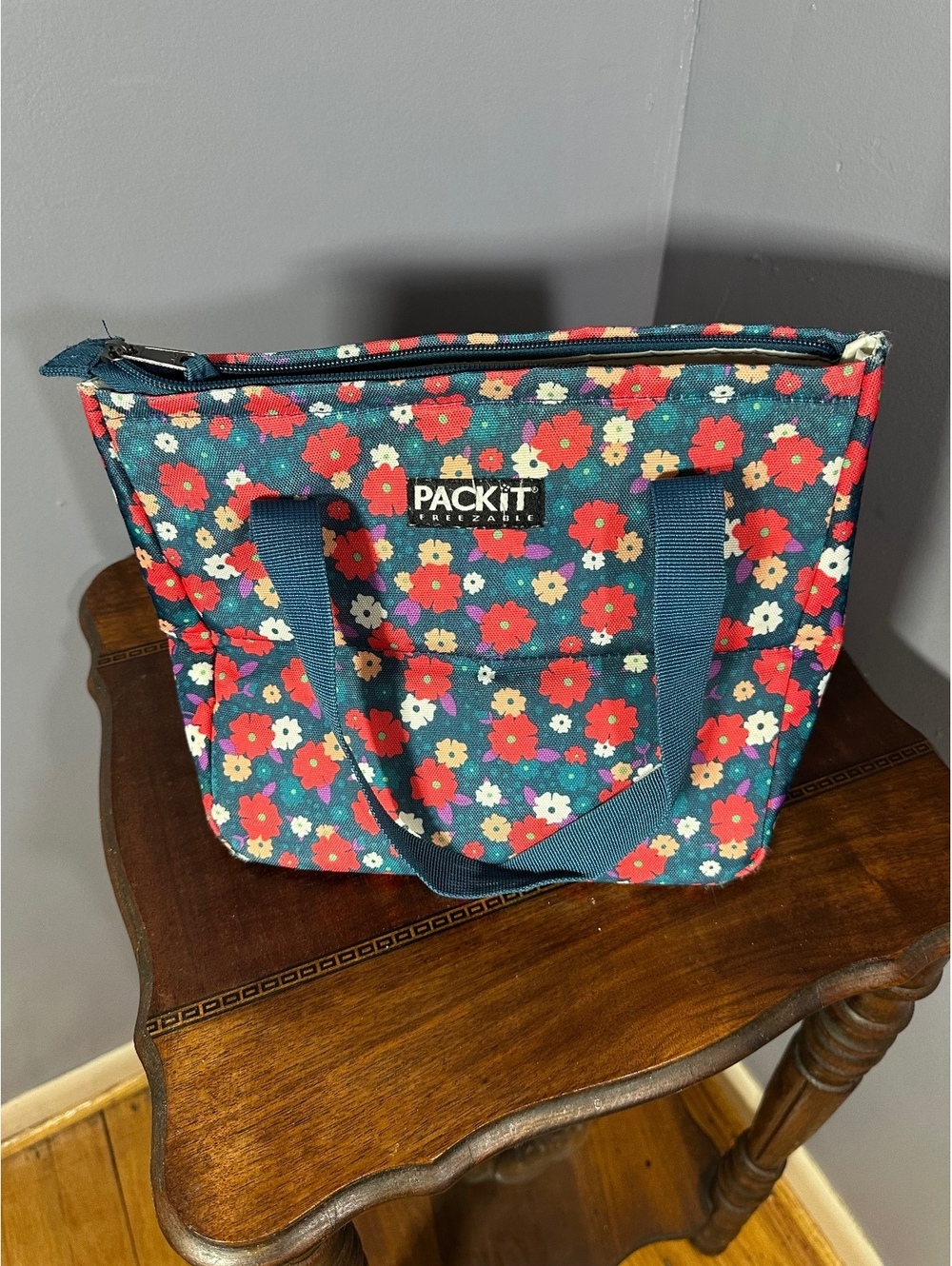 PackIt Floral Insulated Lunch Tote Bag